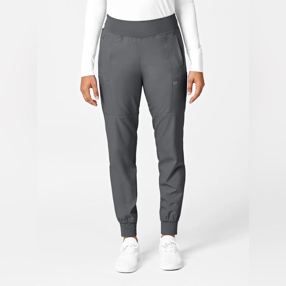 W123 Women's Comfort Waist Cargo Jogger Scrub Pant